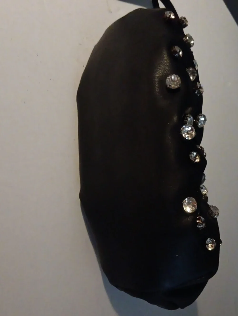 Black Crystal-Studded Women's Clutch Inzi